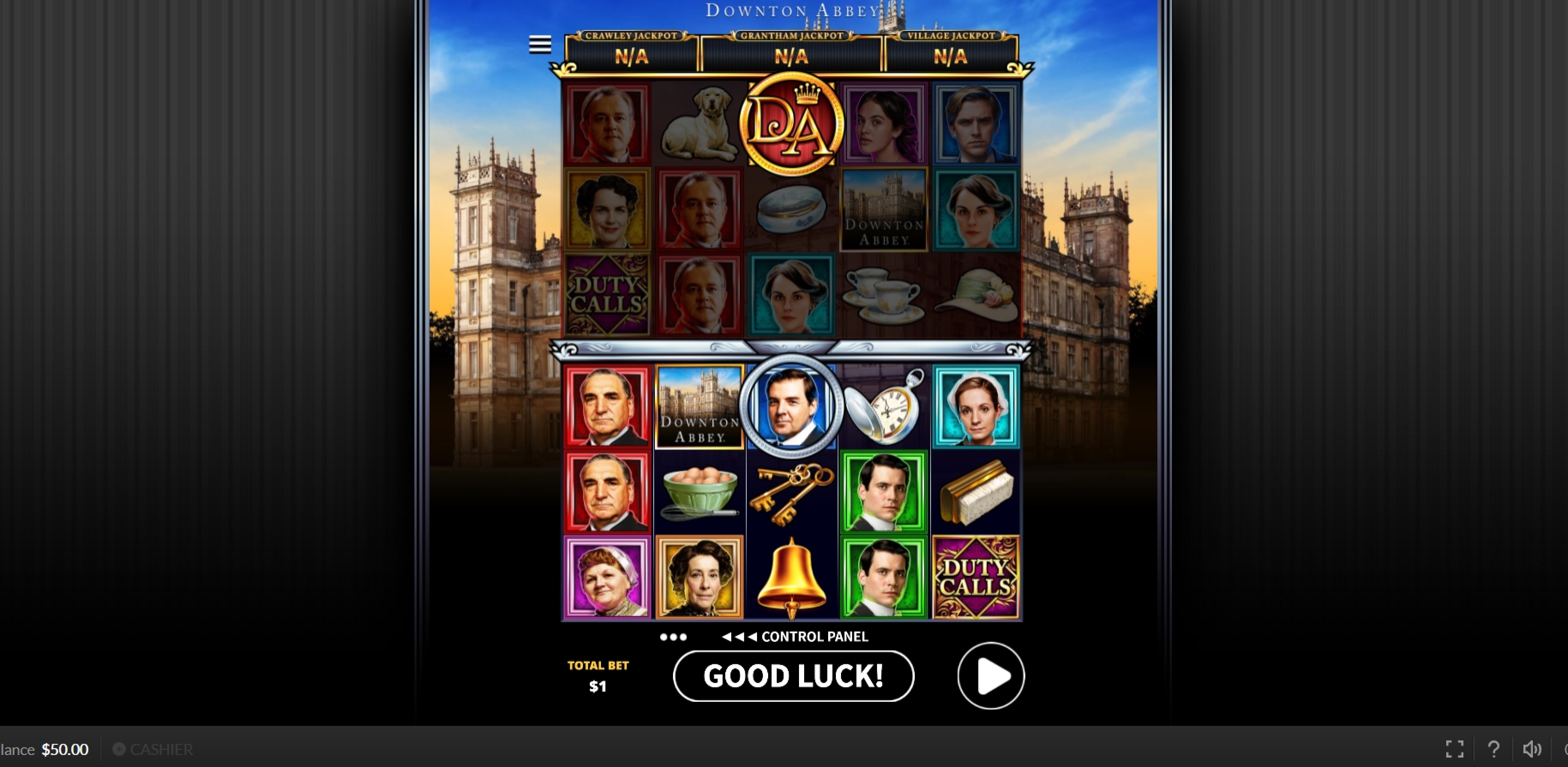 Reels in Downton Abbey Slot Game by Skywind