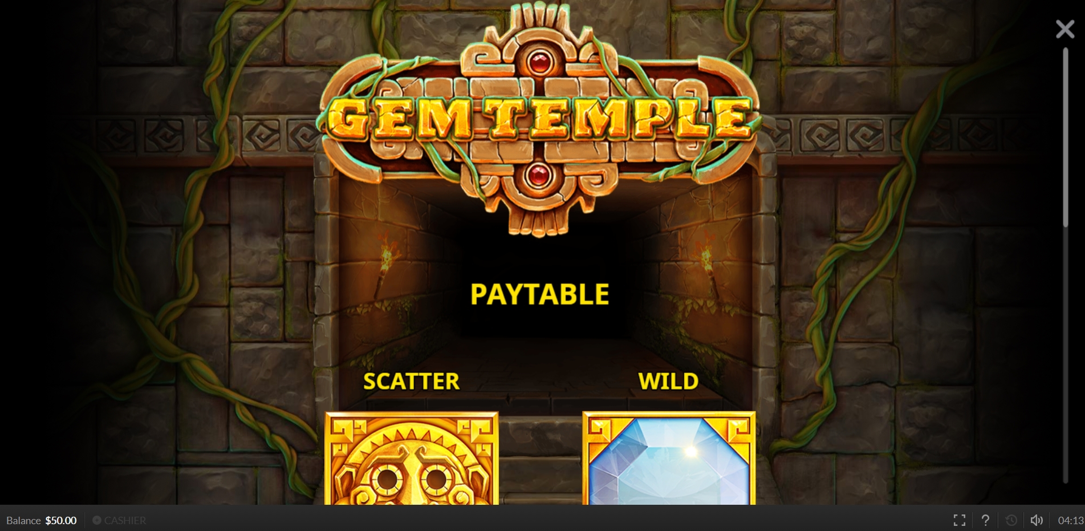 Info of Gem Temple Slot Game by Skywind