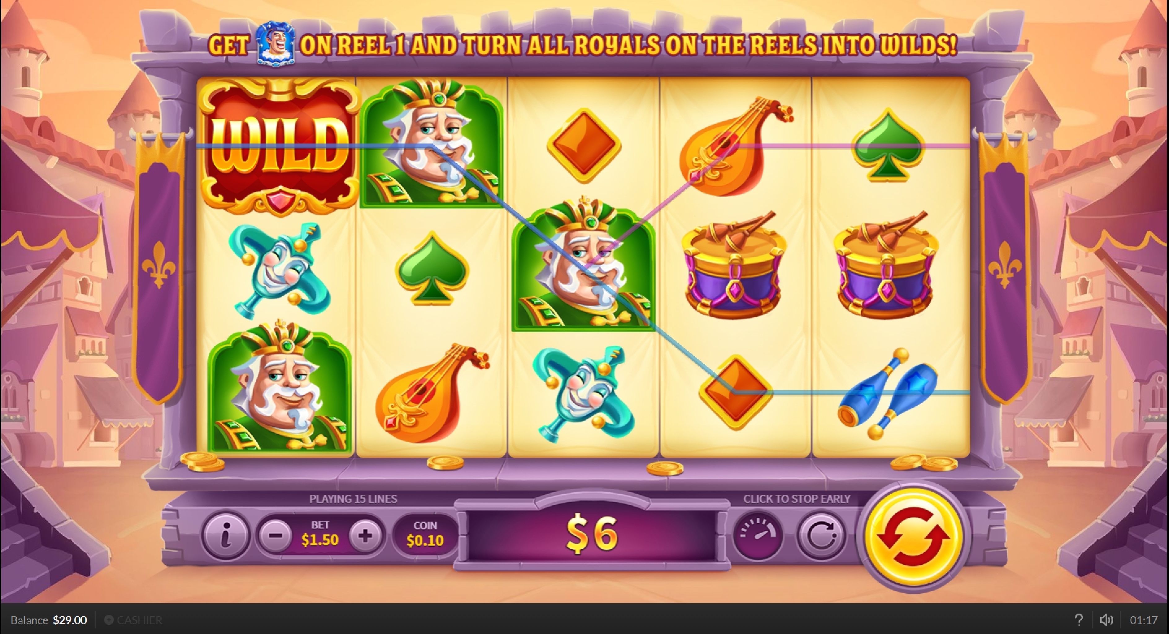Win Money in Joker Goes Wild Free Slot Game by Skywind