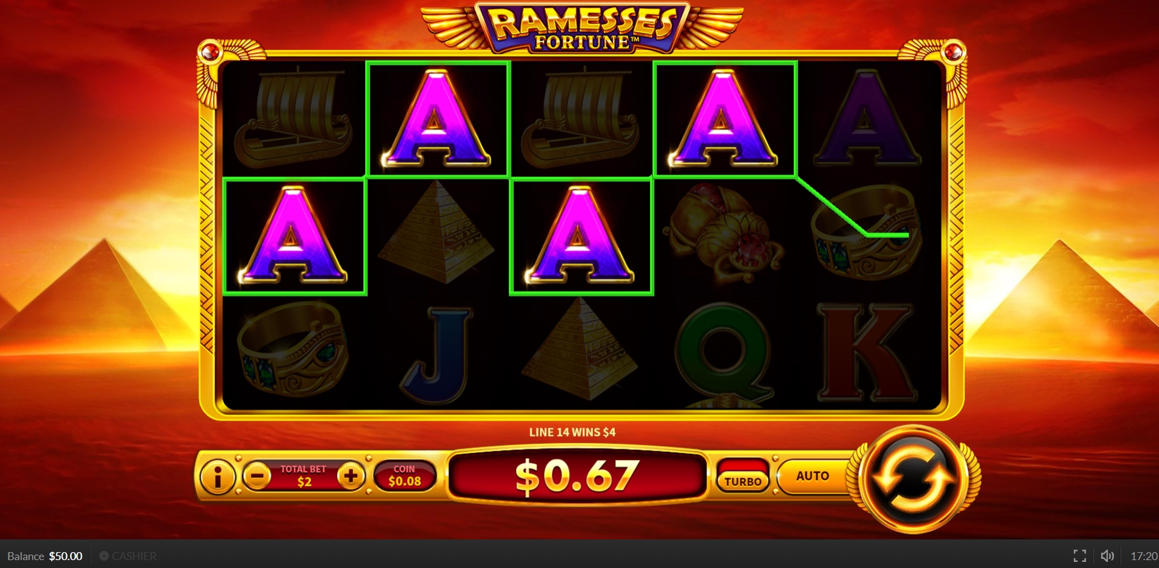 Win Money in Ramesses Fortune Free Slot Game by Skywind