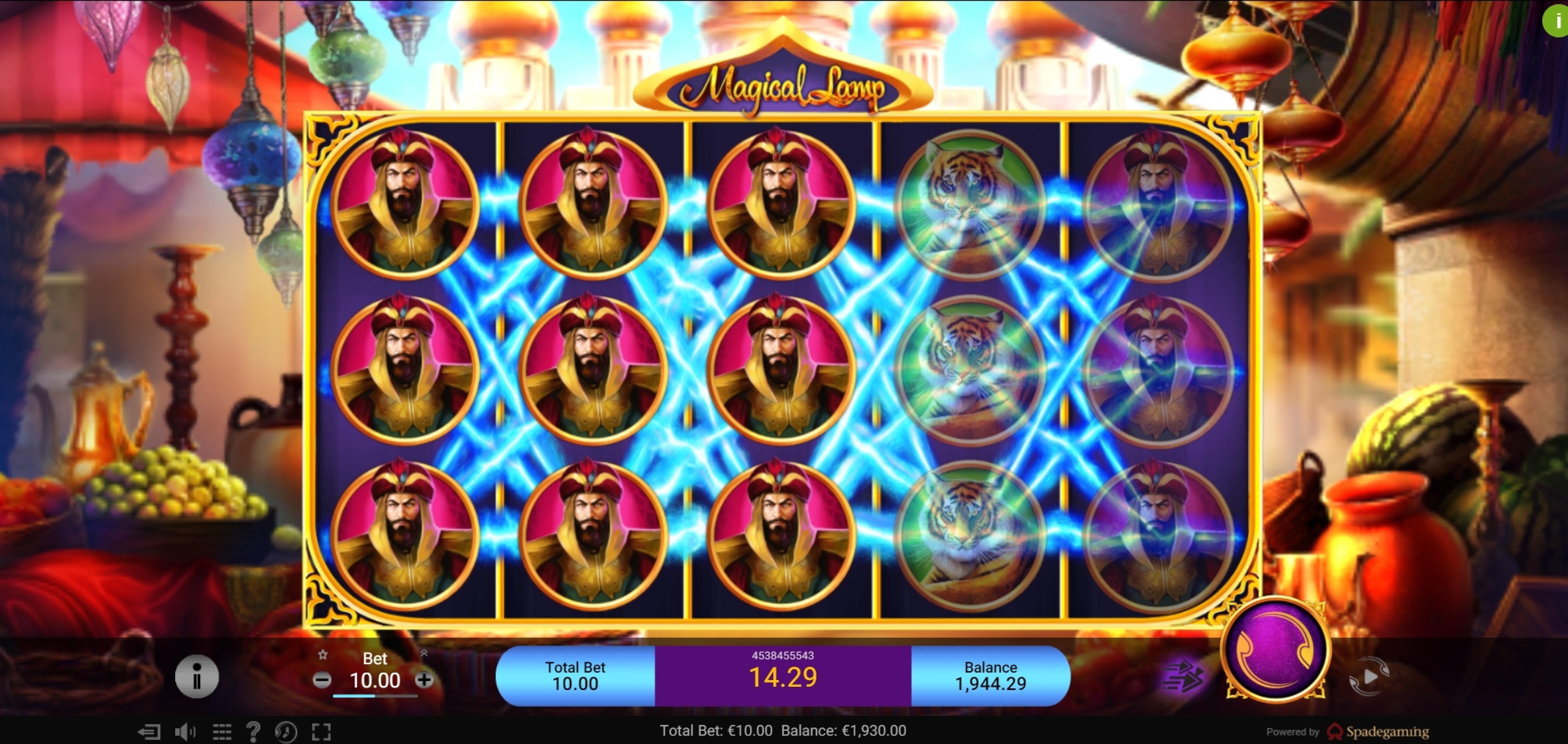 Win Money in Magical Lamp Free Slot Game by Spade Gaming