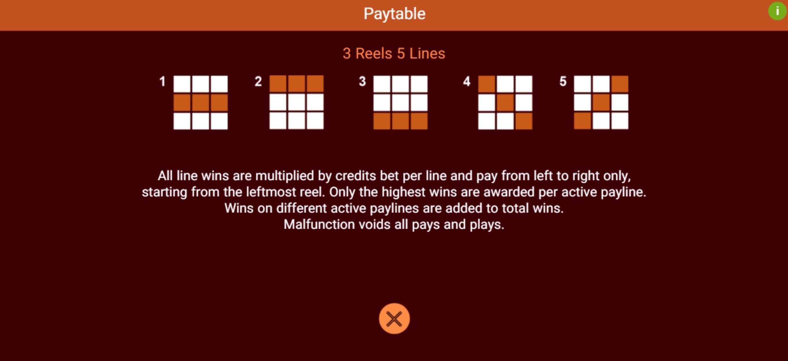 Info of Mega 7 Slot Game by Spade Gaming