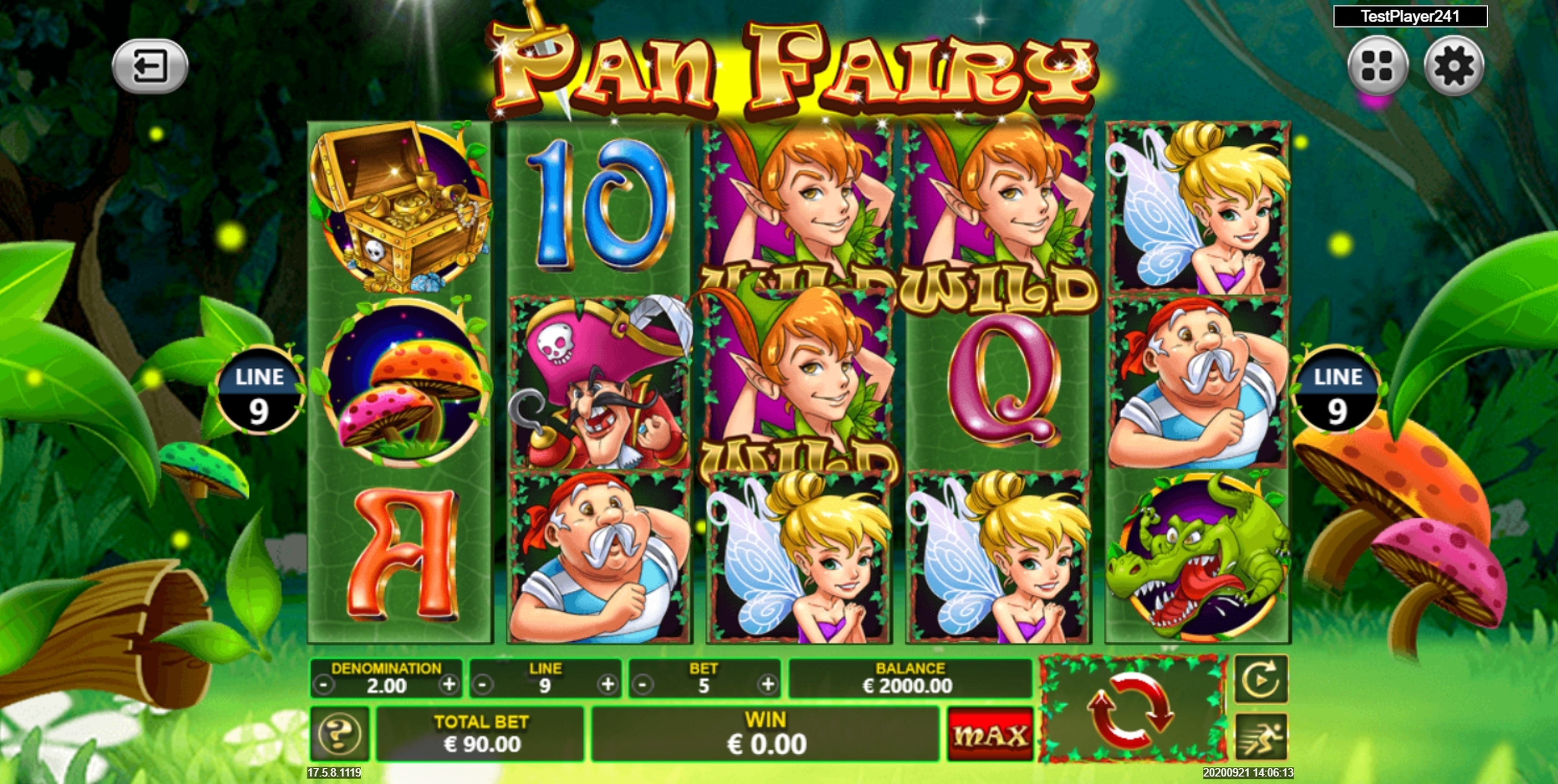 Reels in Pan Fairy Slot Game by Spade Gaming