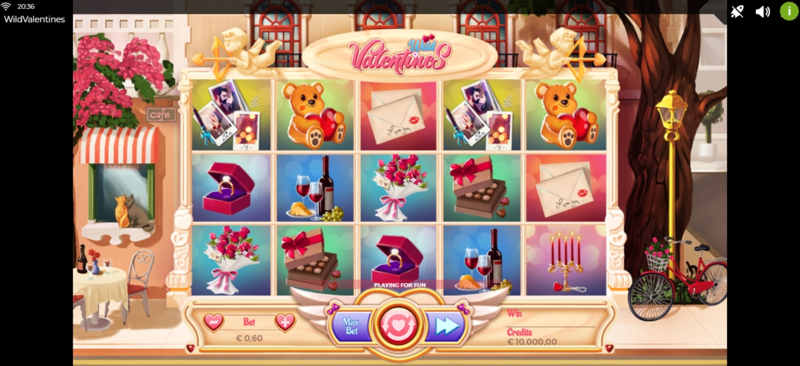 Reels in Wild Valentines Slot Game by Spinmatic