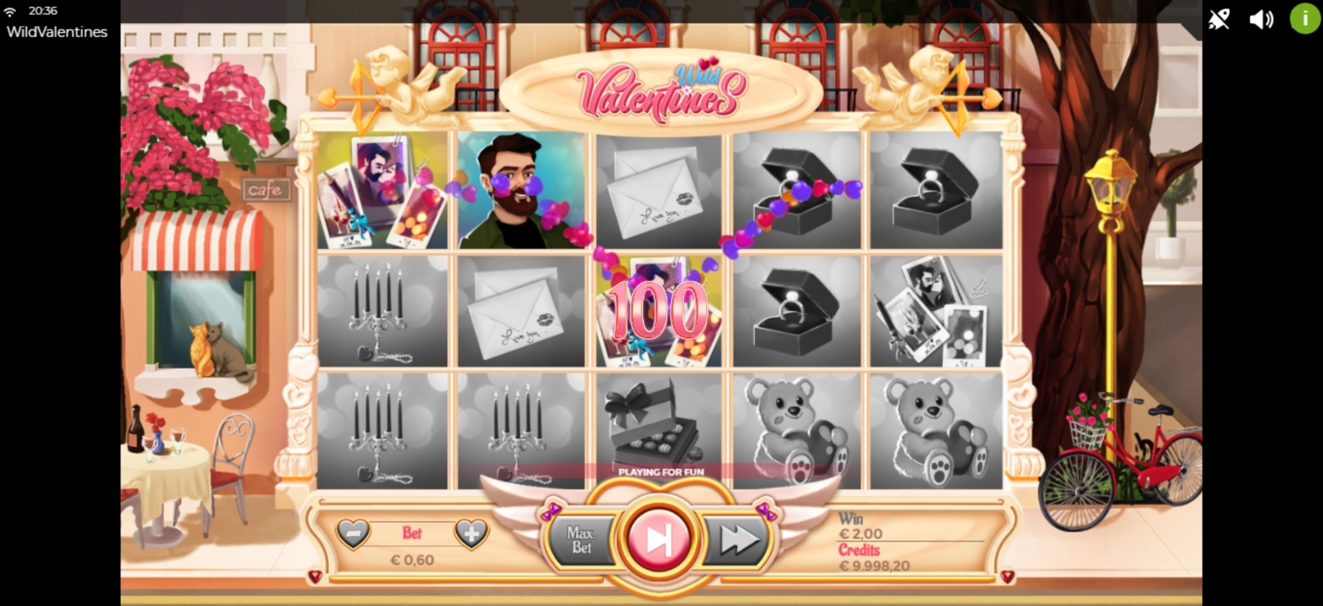 Win Money in Wild Valentines Free Slot Game by Spinmatic