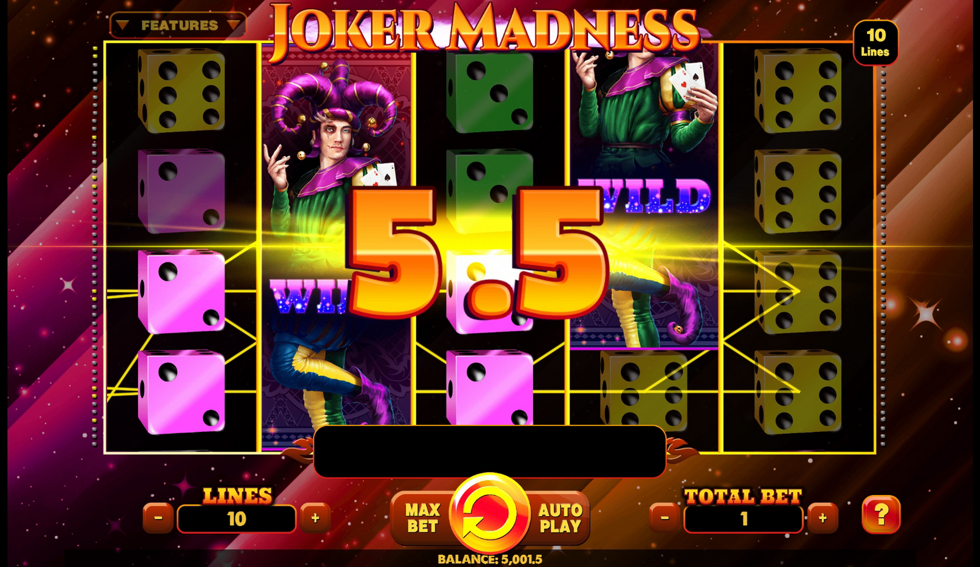 Win Money in Joker Madness Free Slot Game by Spinomenal