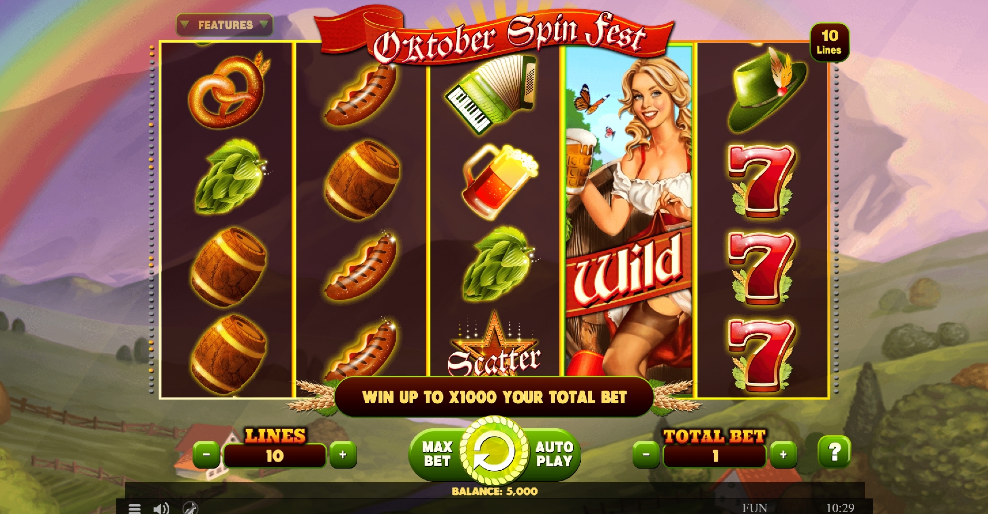 Reels in October Spin Fest Slot Game by Spinomenal