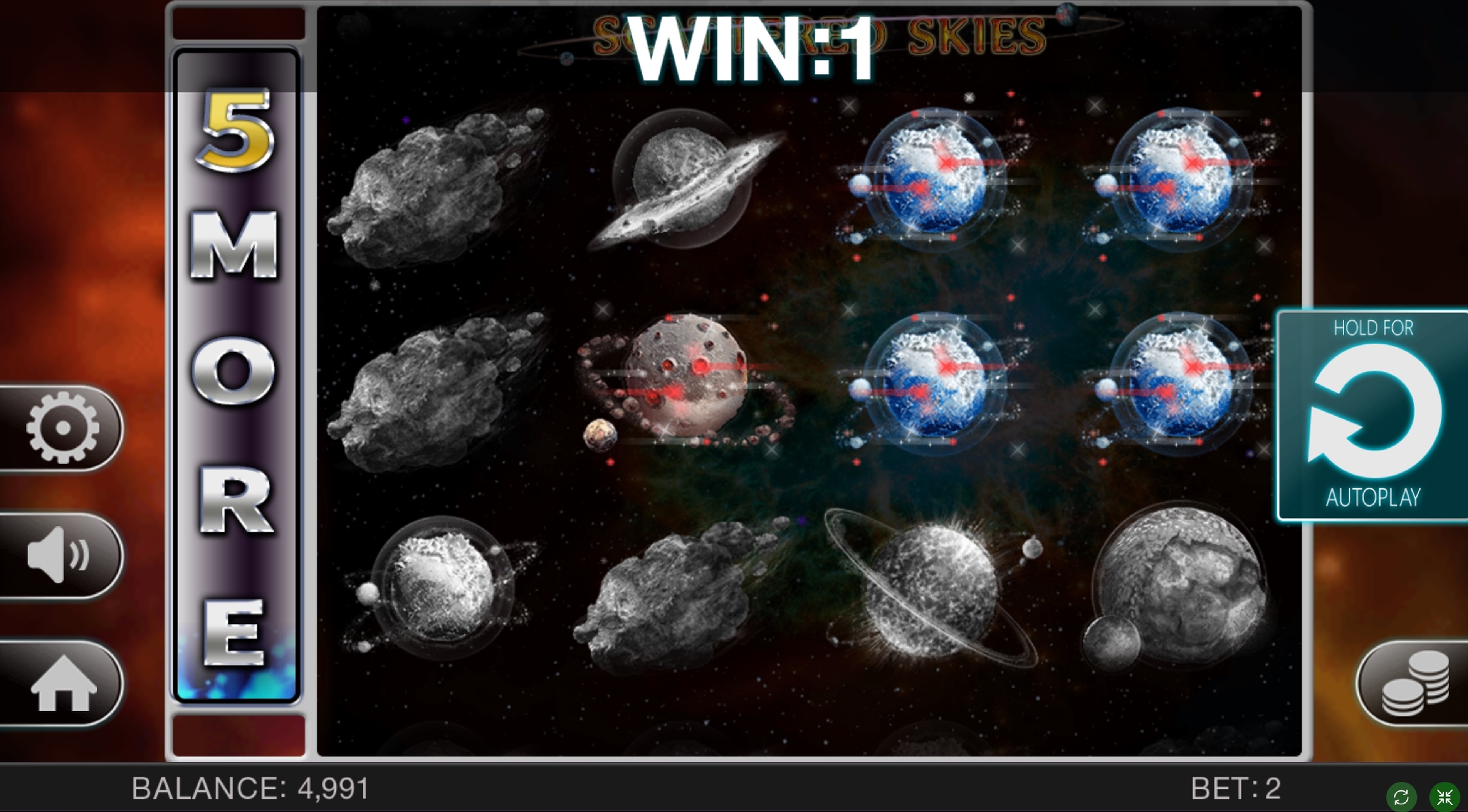 Win Money in Scattered skies Free Slot Game by Spinomenal