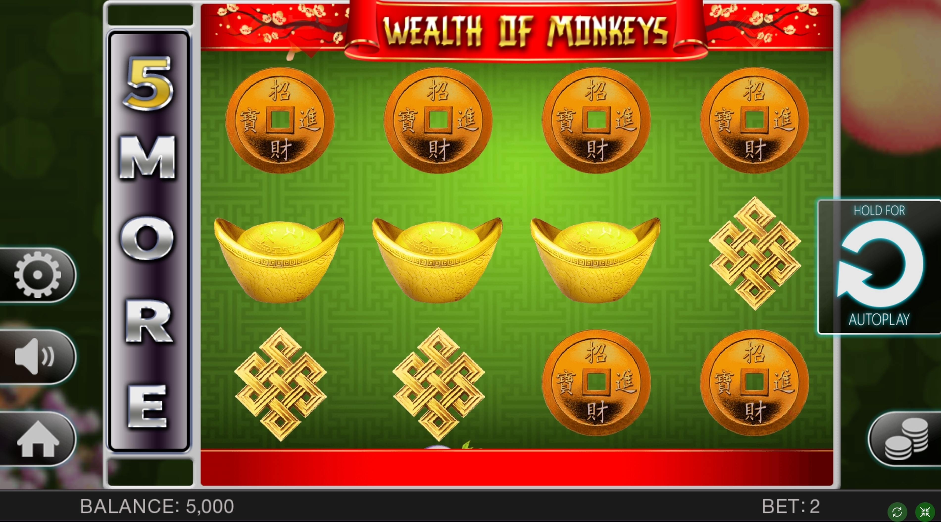 Reels in Wealth of monkeys Slot Game by Spinomenal