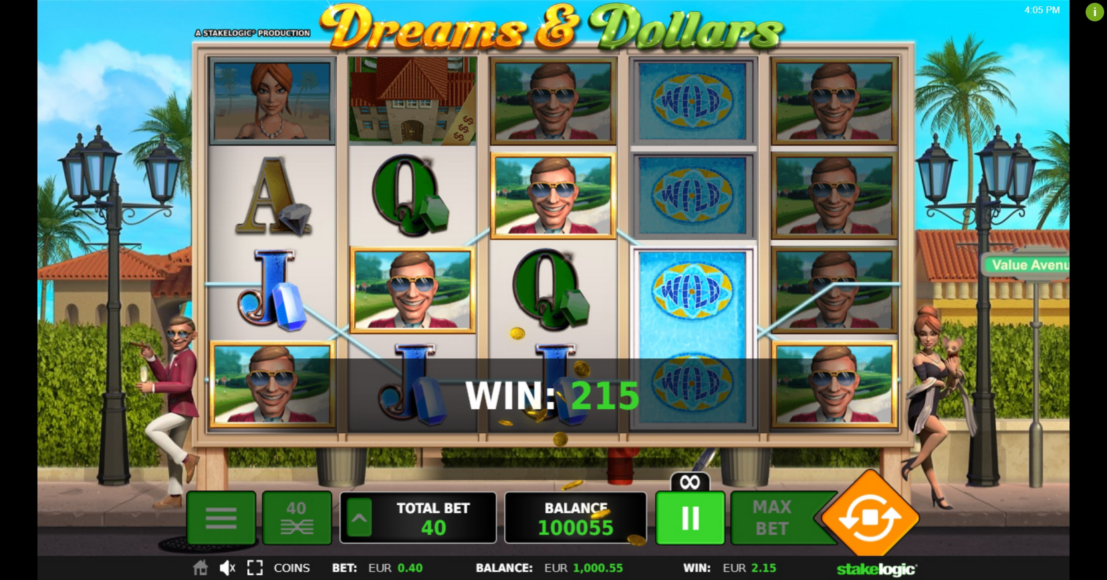 Win Money in Dreams & Dollars Free Slot Game by Stakelogic