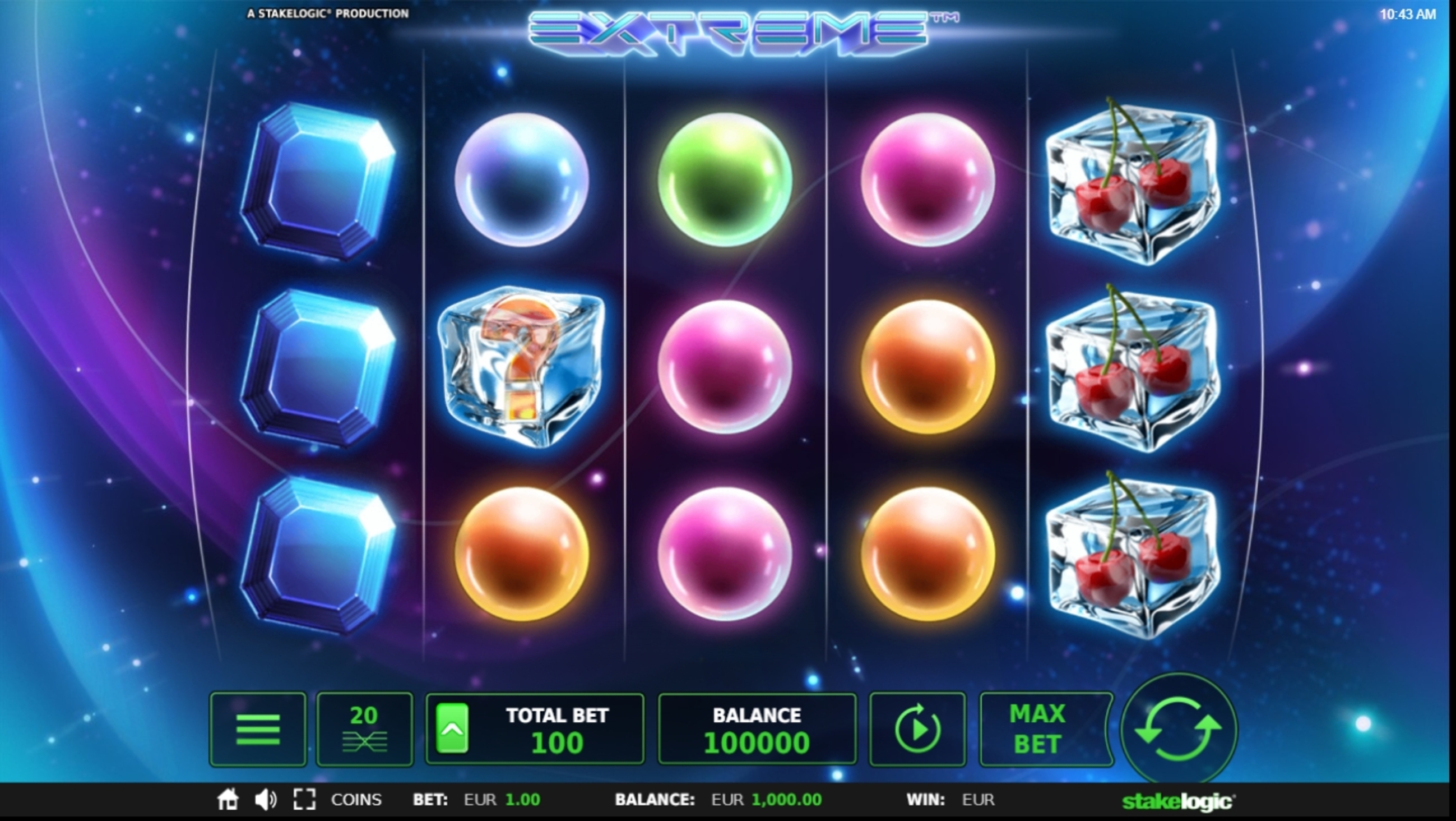 Reels in Extreme Slot Game by Stakelogic