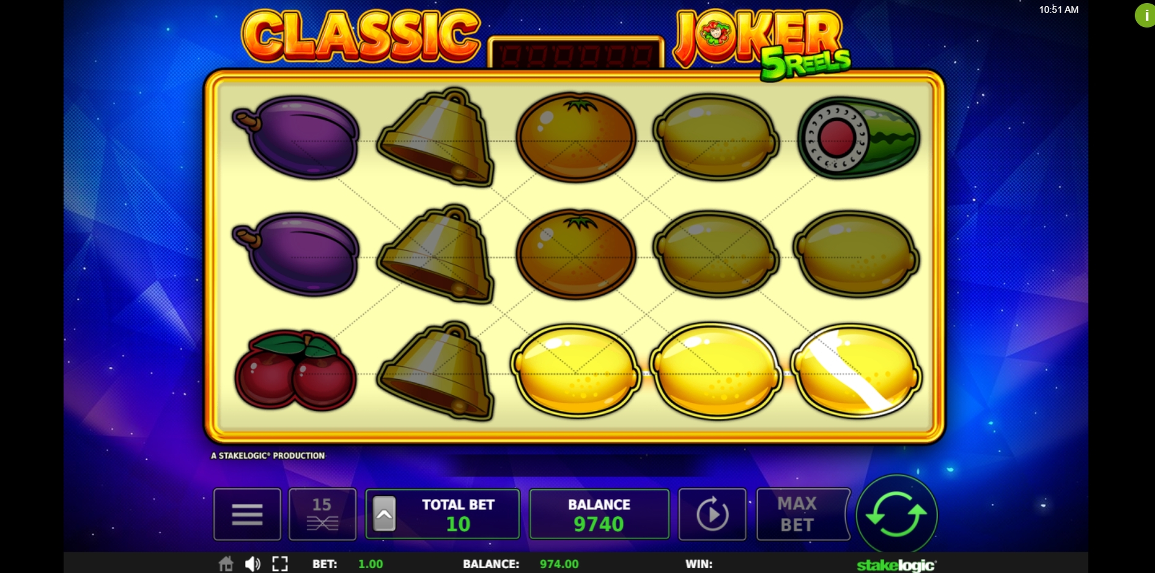 Win Money in Power Joker 5 Reels Free Slot Game by Stakelogic