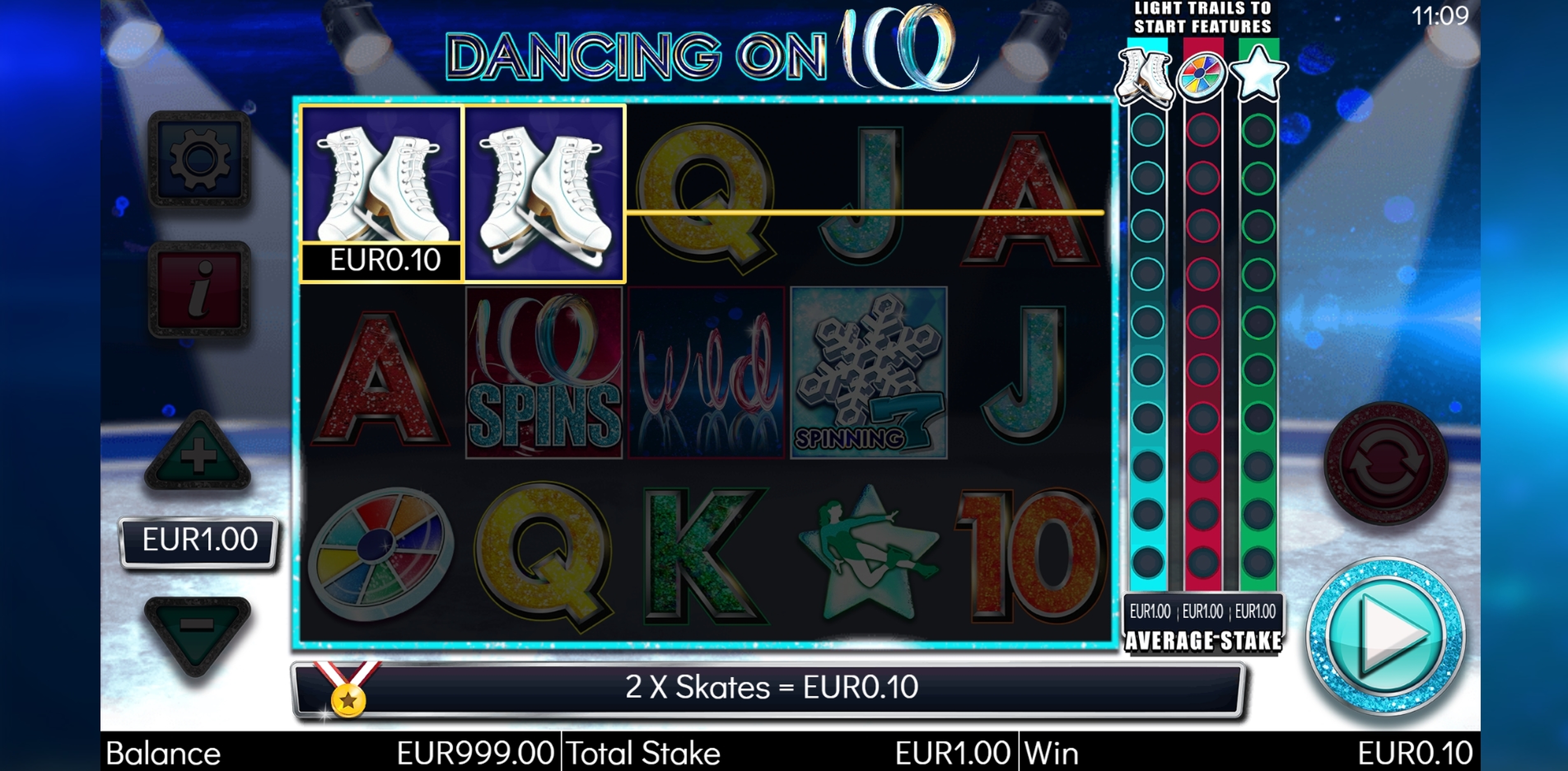 Win Money in Dancing on Ice Free Slot Game by Storm Gaming Technology