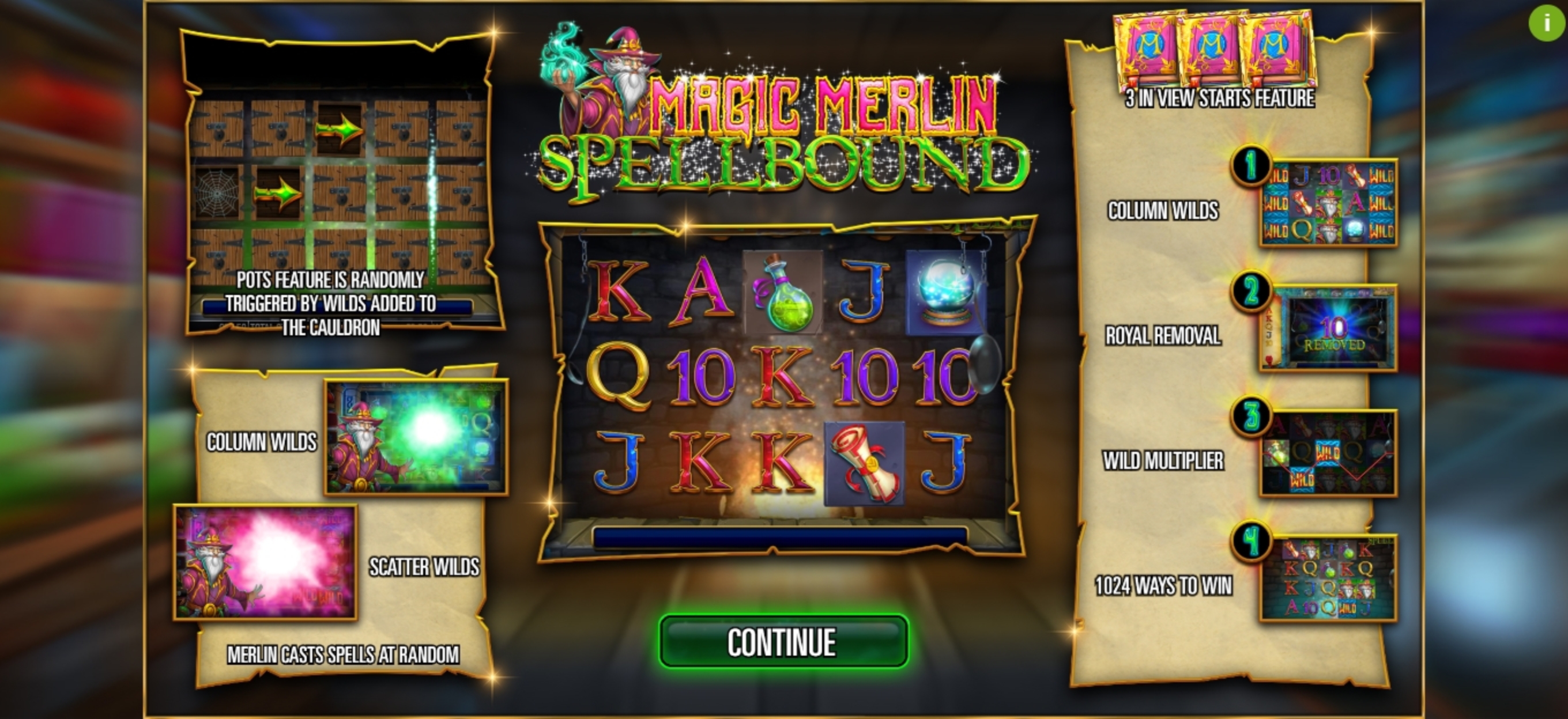 Play Magic Merlin: Spellbound Free Casino Slot Game by Storm Gaming Technology