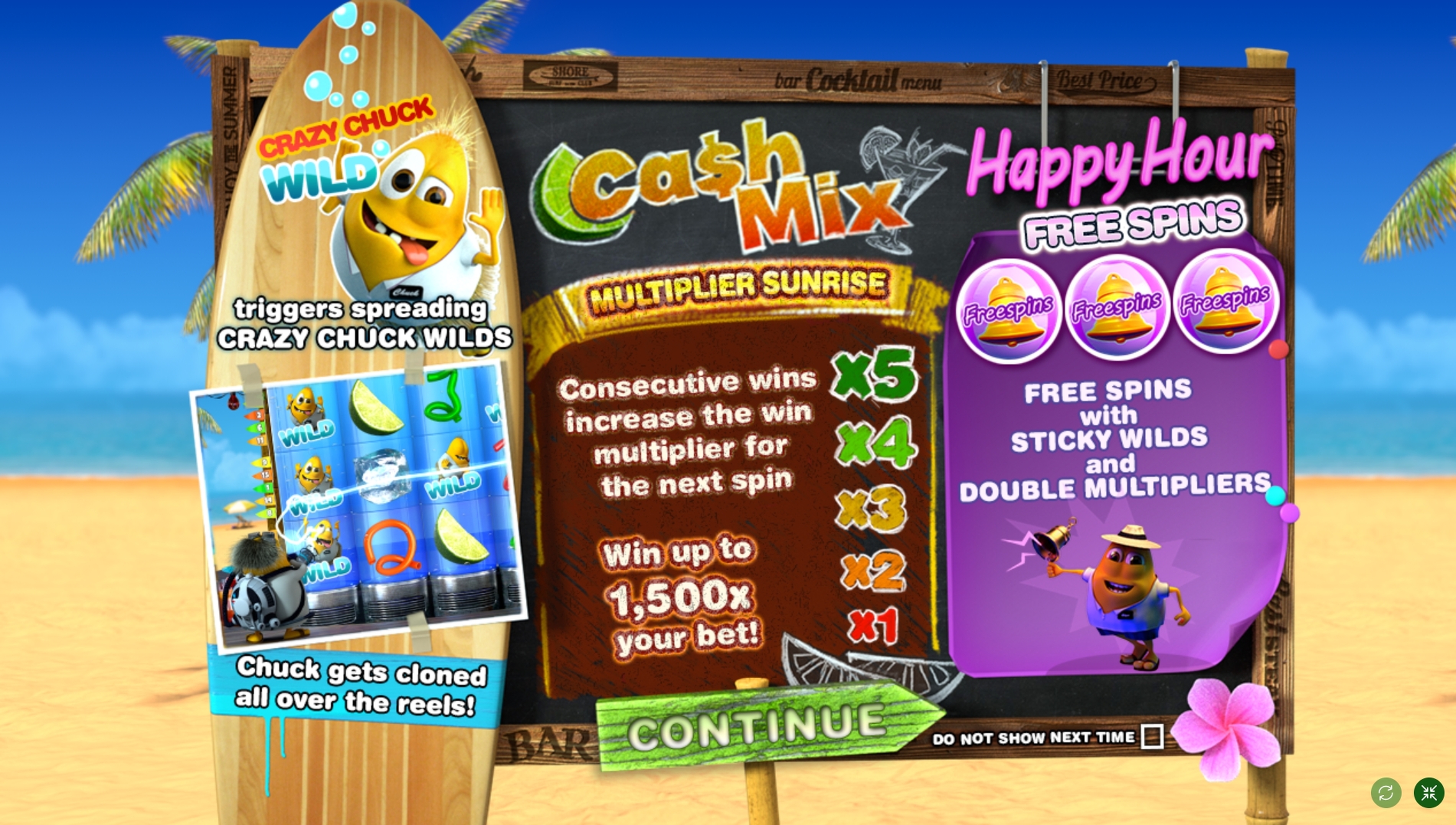 Play Cash Mix Free Casino Slot Game by SUNfox Games