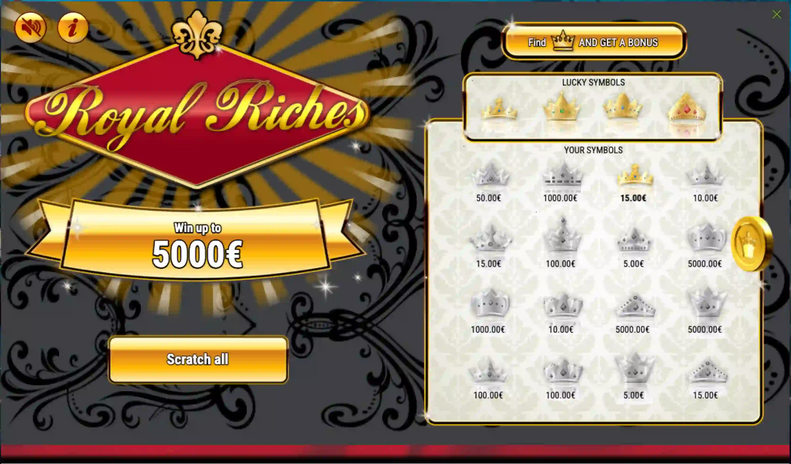 The Royal Riches Online Slot Demo Game by SuperlottoTV