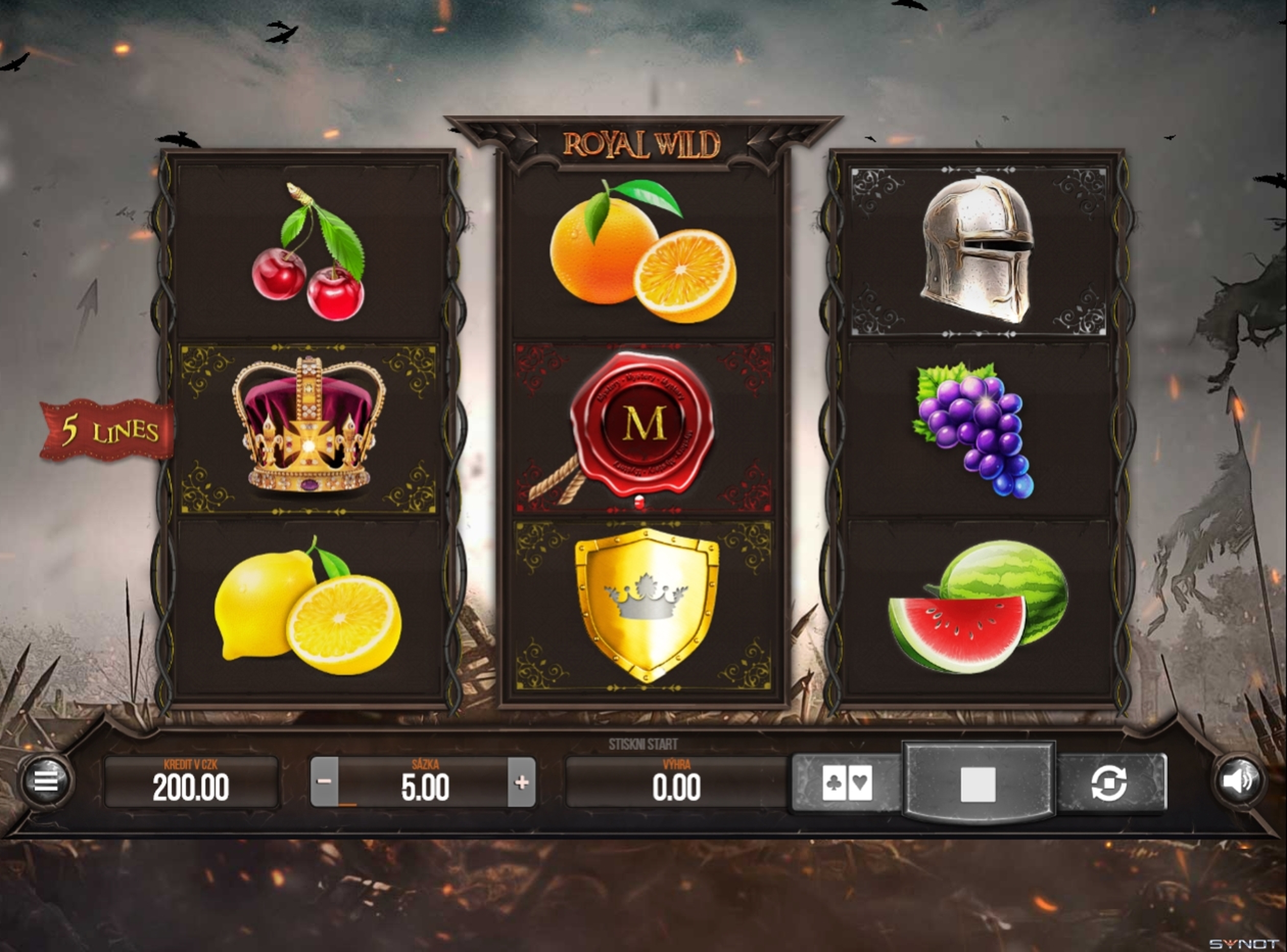 Reels in Royal Wild Slot Game by Synot Games