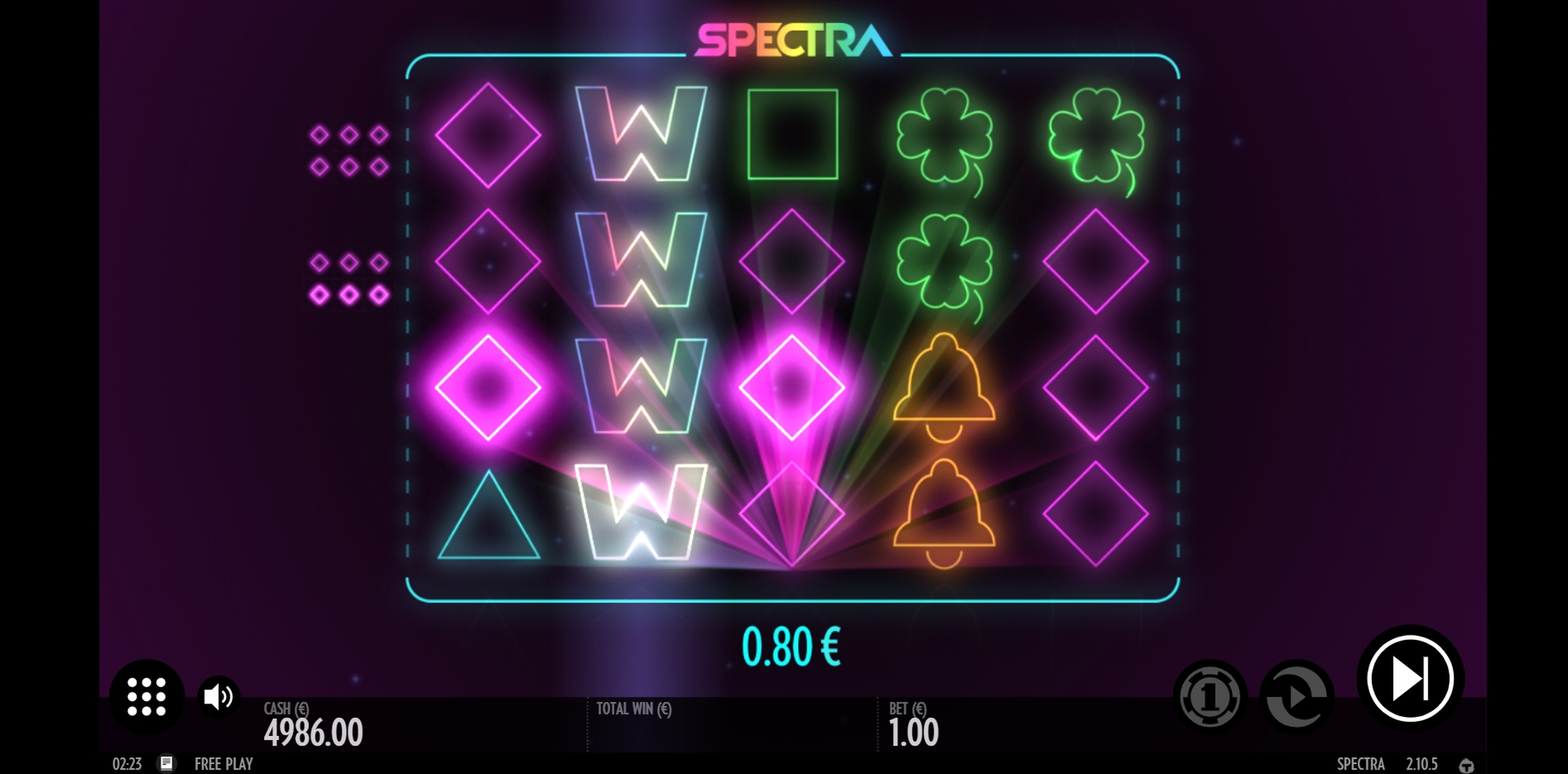 Win Money in Spectra Free Slot Game by Thunderkick