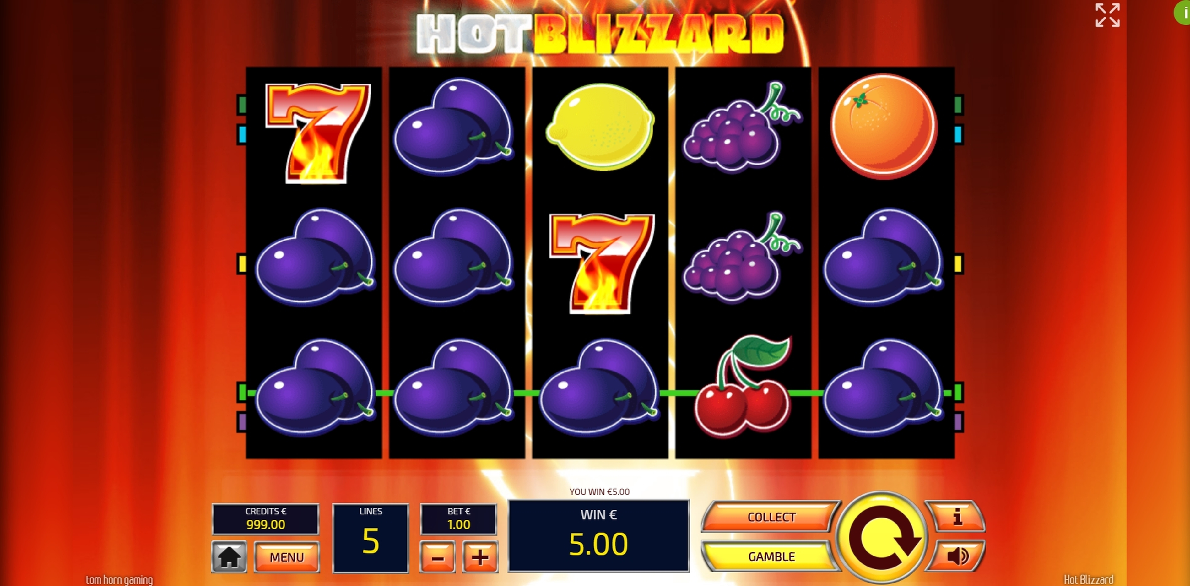 Win Money in Hot Blizzard Free Slot Game by Tom Horn Gaming