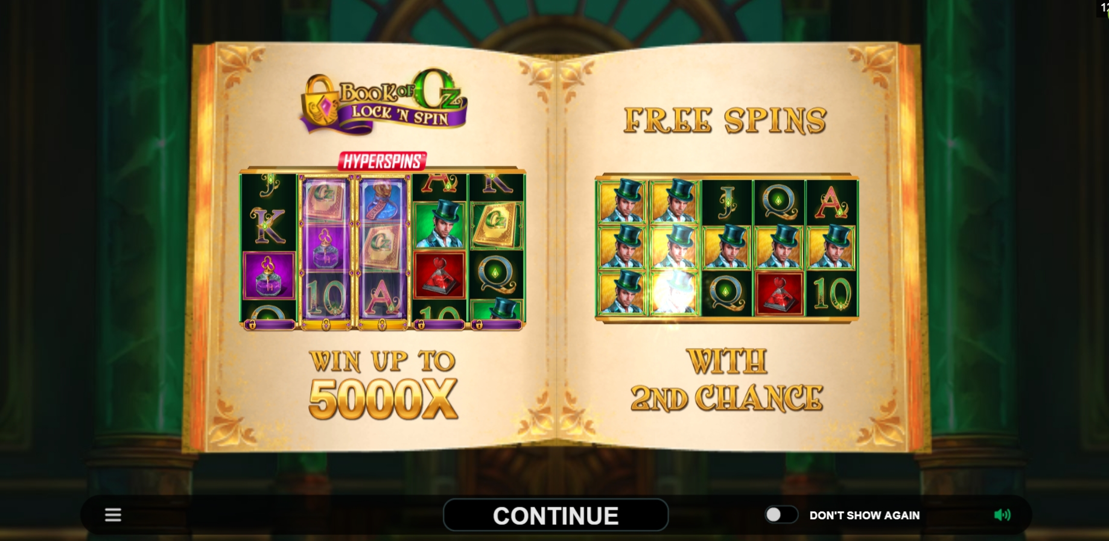 Play Book of Oz Lock 'N Spin Free Casino Slot Game by Triple Edge Studios
