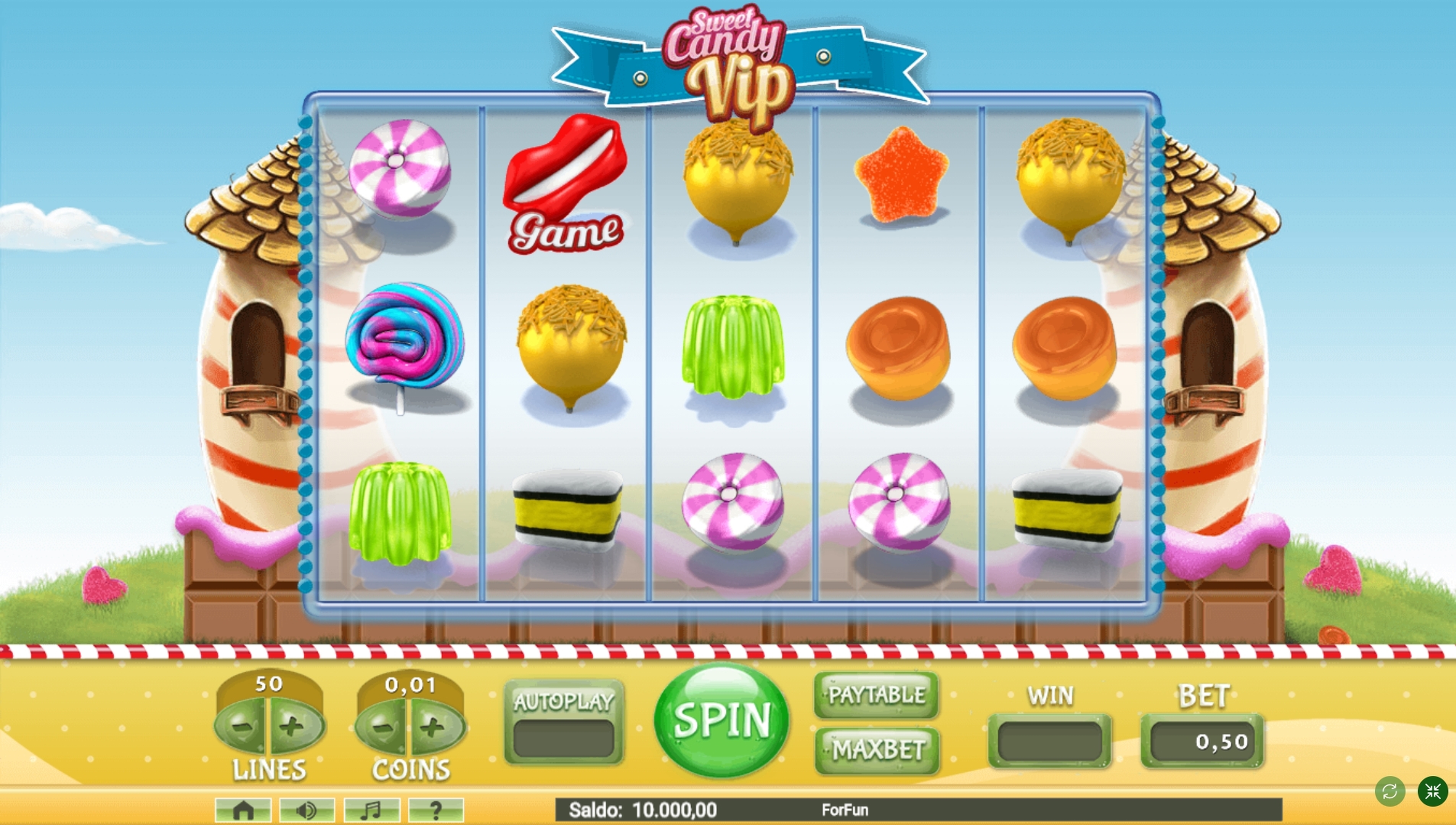 Reels in Sweet Candy Vip Slot Game by Tuko Productions