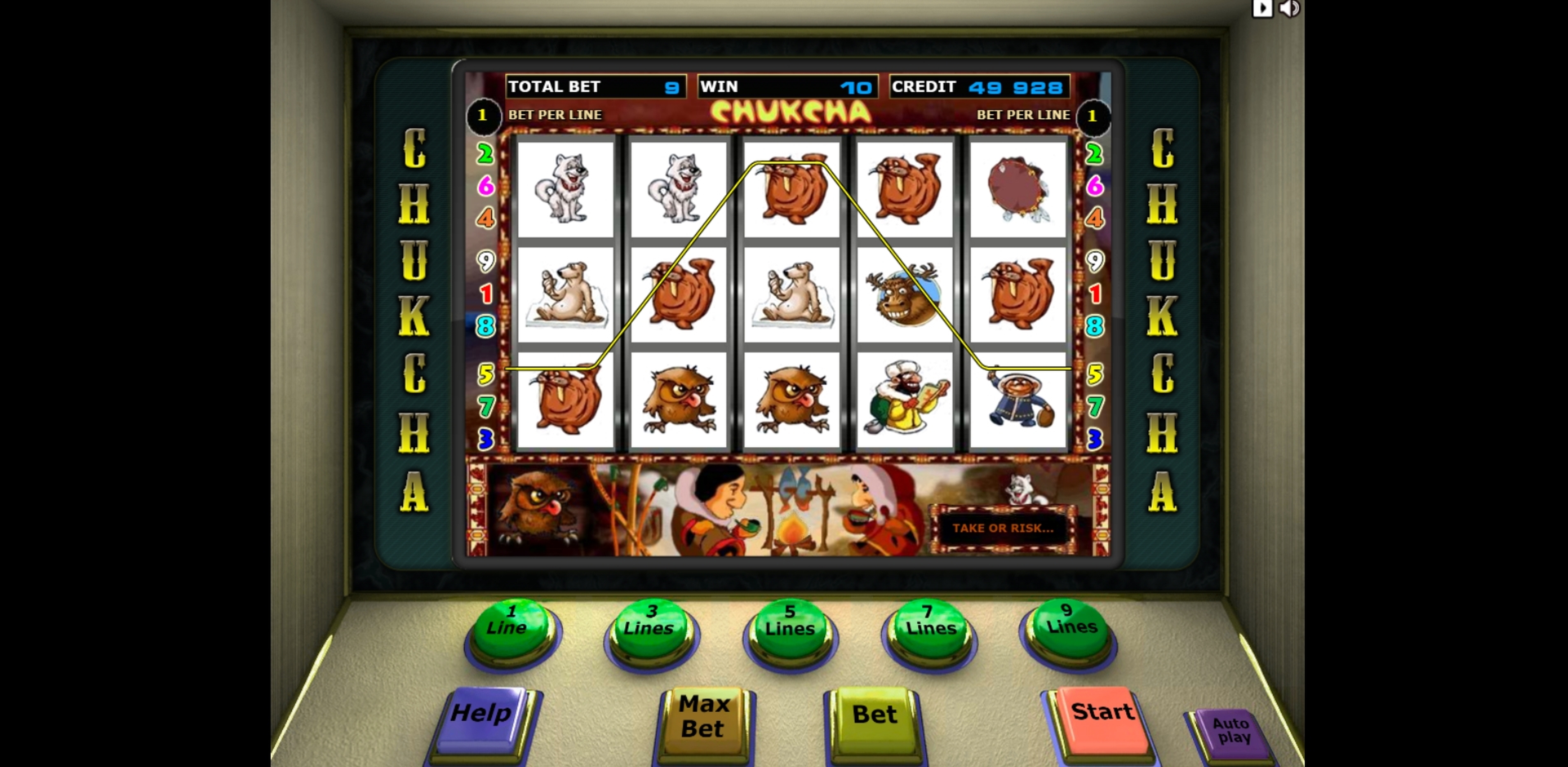 Win Money in Chukcha Free Slot Game by Unicum