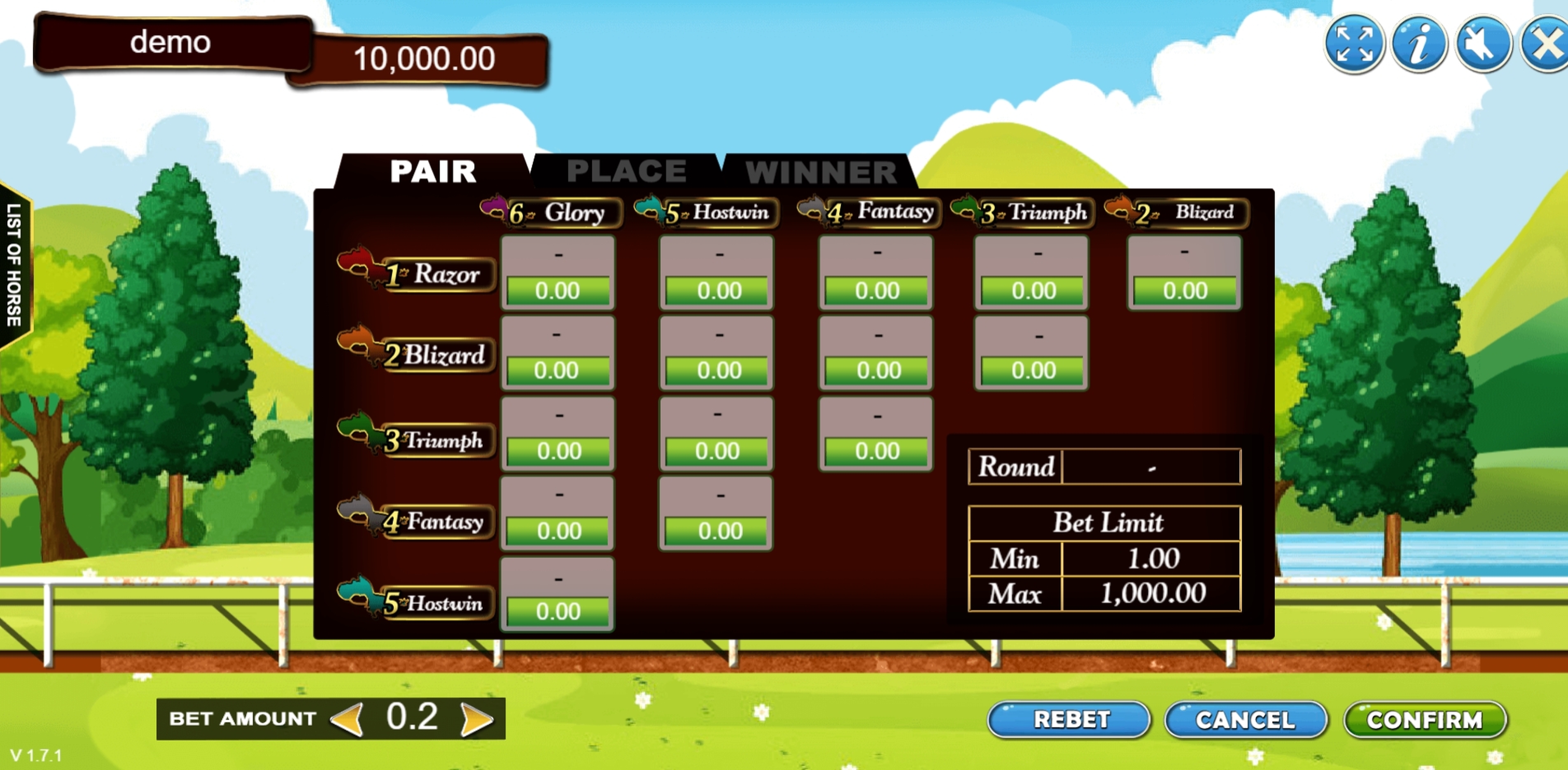 Reels in Horse Racing 2 Slot Game by Vela Gaming