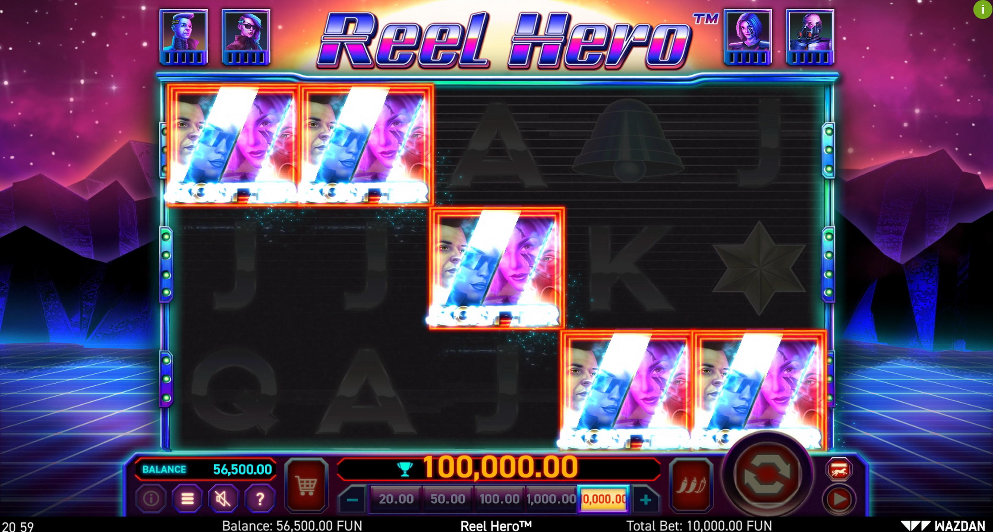 Win Money in Reel Hero Free Slot Game by Wazdan