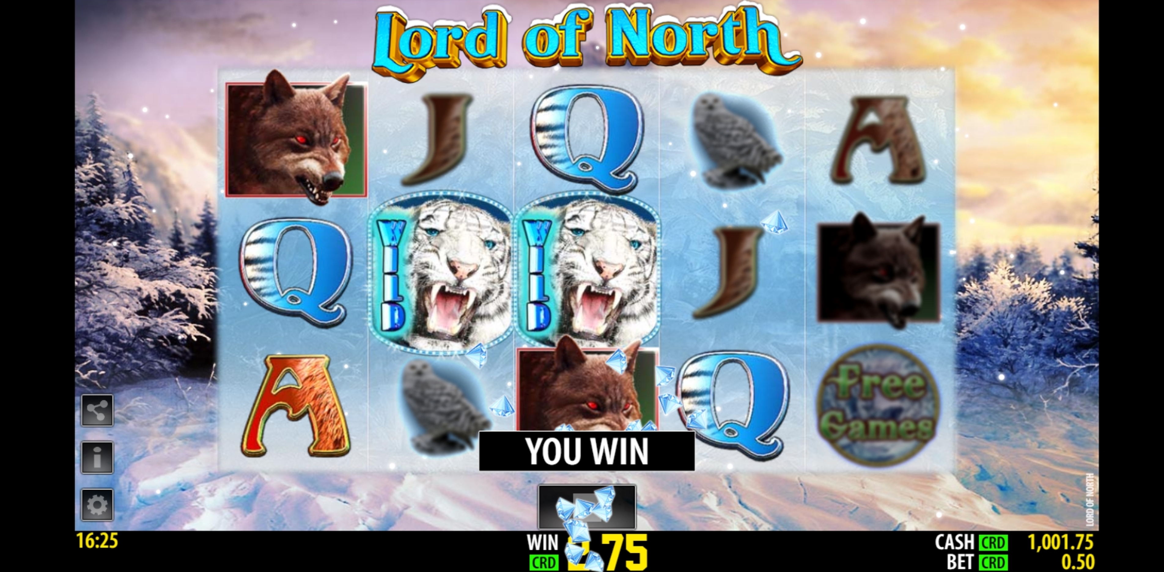 Win Money in Lords of North Free Slot Game by World Match