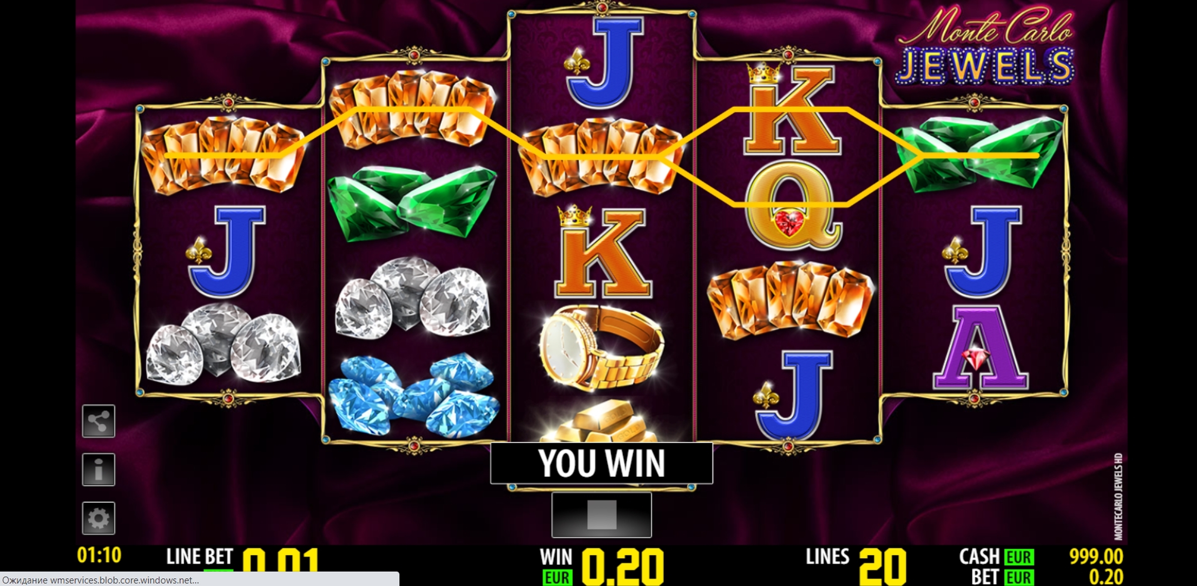 Win Money in Monte Carlo Jewels HD Free Slot Game by World Match