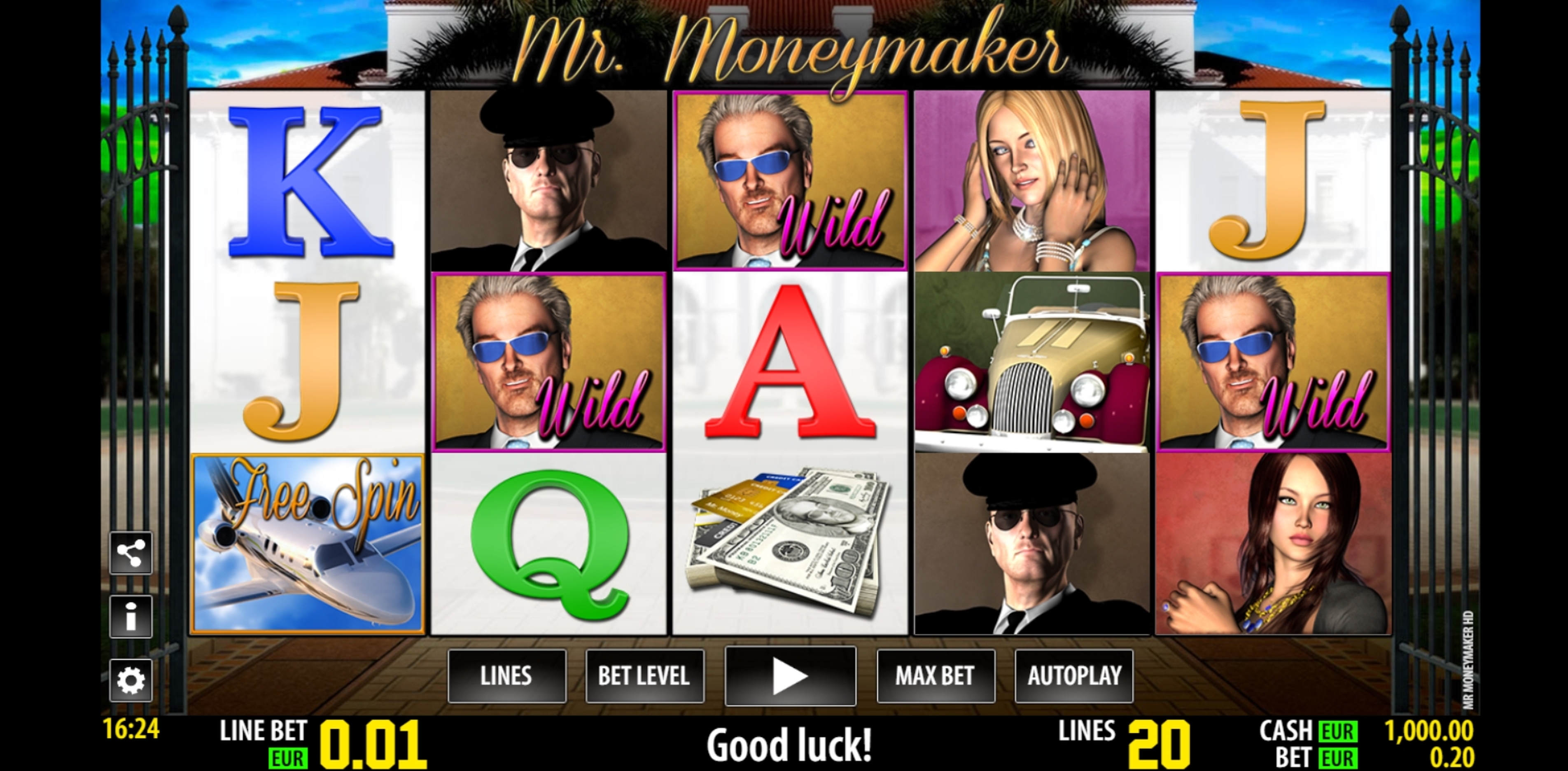 Reels in Mr. Moneymaker HD Slot Game by World Match