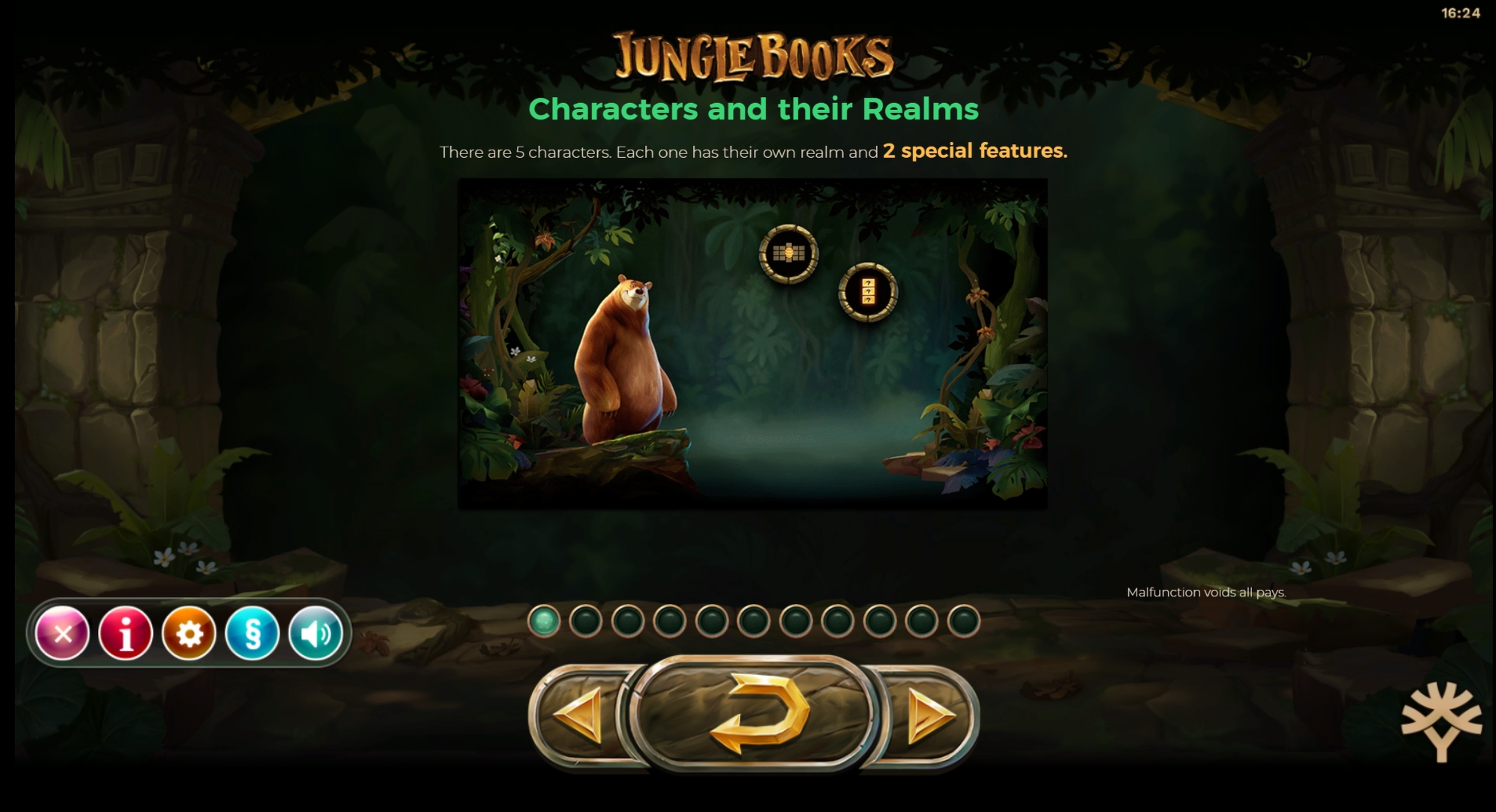 Info of Jungle Books Slot Game by Yggdrasil Gaming