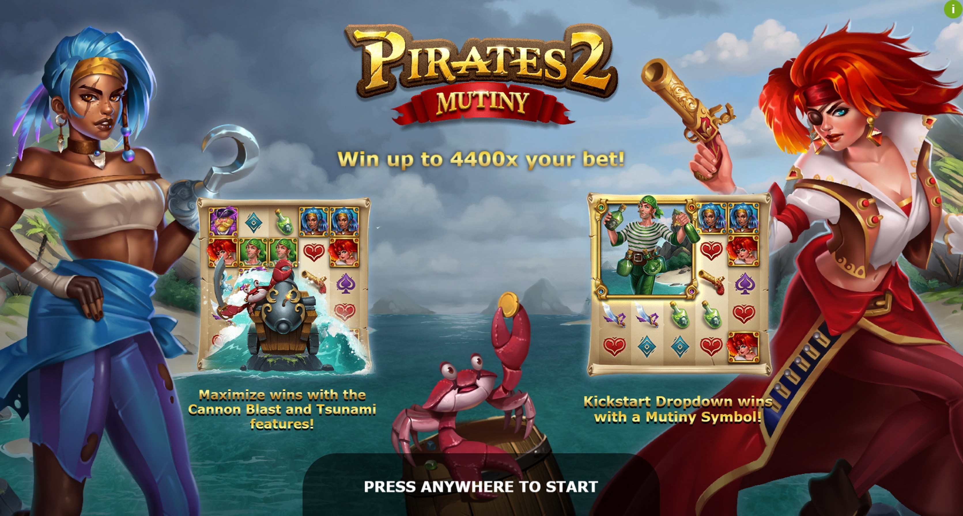 Play Pirates 2: Mutiny Free Casino Slot Game by Yggdrasil Gaming