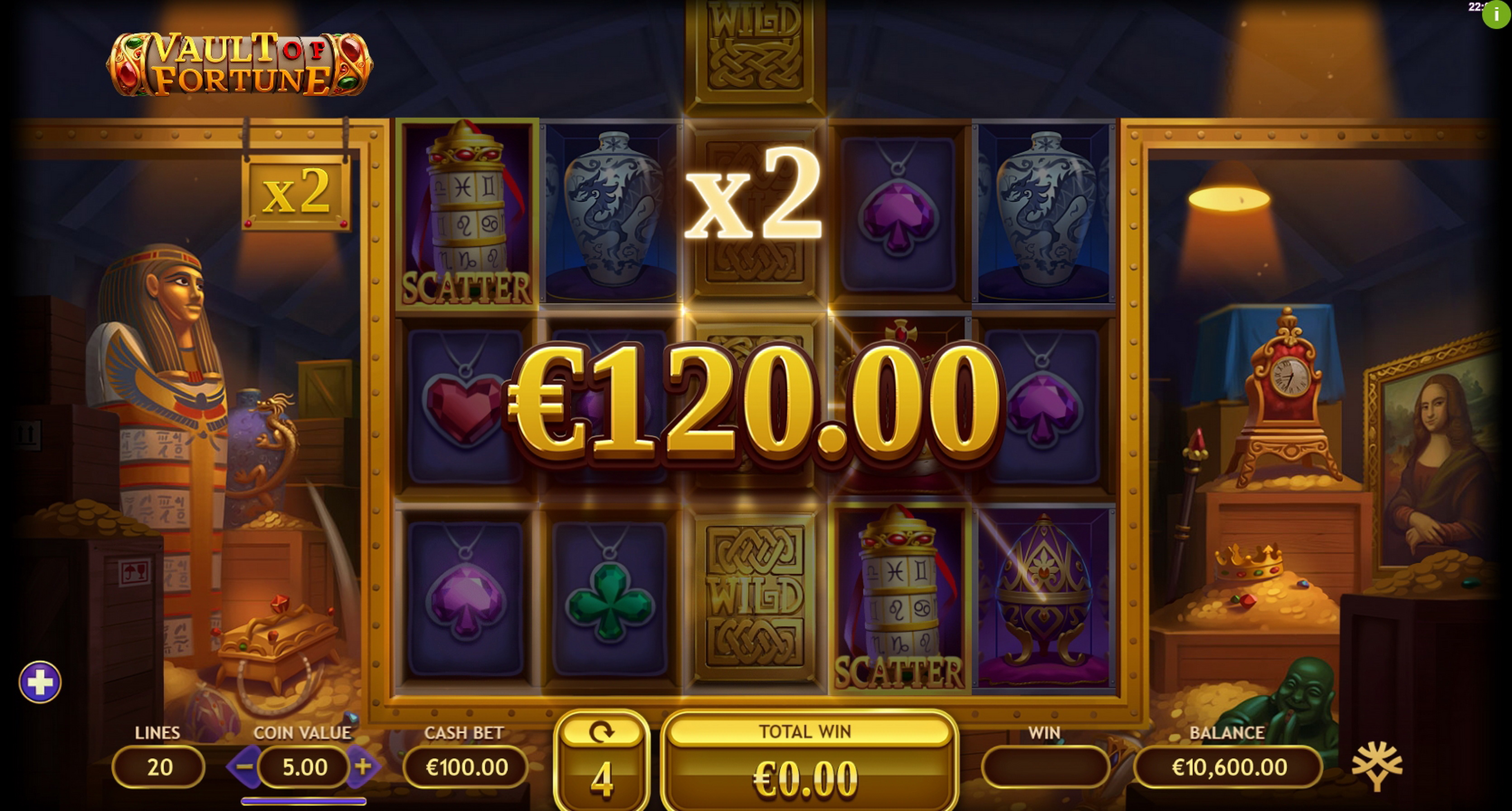 Win Money in Vault Of Fortune Free Slot Game by Yggdrasil Gaming
