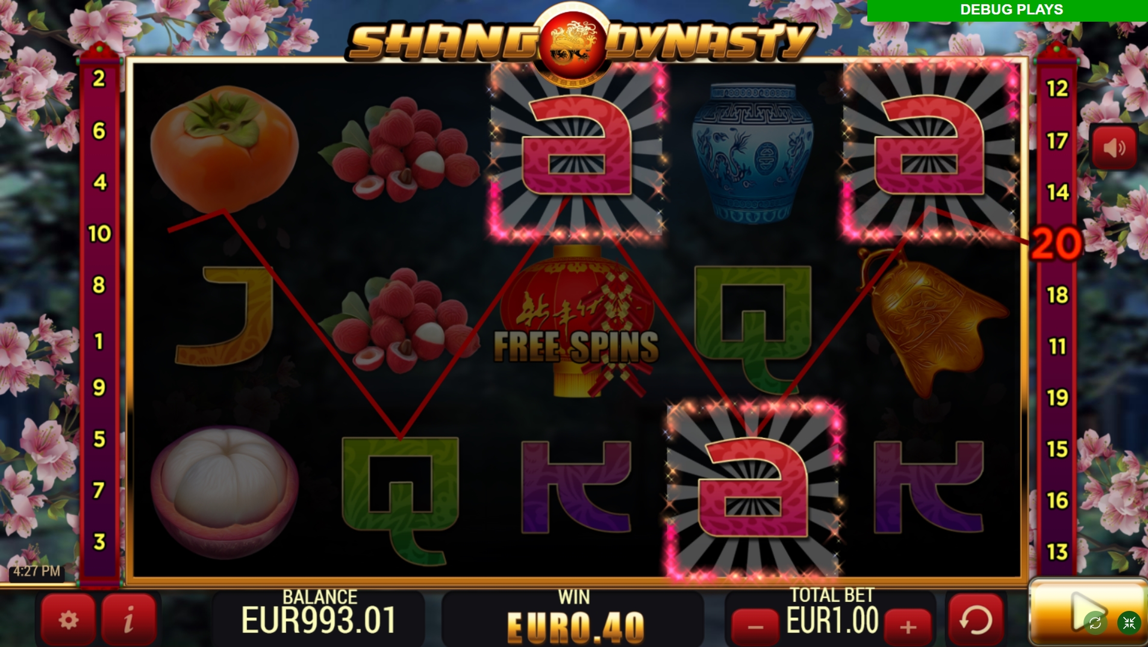 Win Money in Shang Dynasty Free Slot Game by YoloPlay